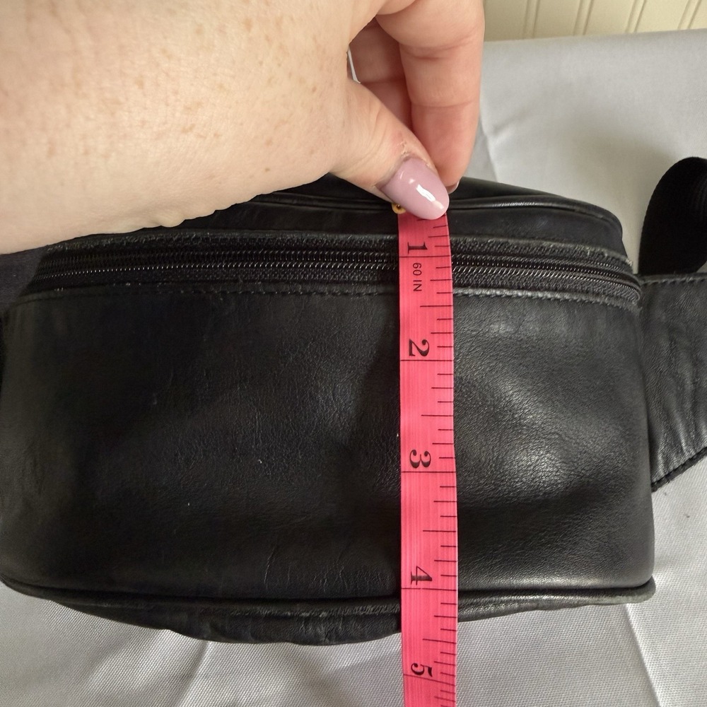 Vintage Coach Canteen Waist Fanny Pack Sling Black Leather Bag Purse 1997 - Picture 13 of 15